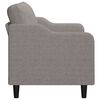vidaXL 2-seater Sofa Taupe Polyester, Metal, Textilene 55.1 in width
