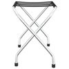vidaXL Luggage Rack Black and Silver 22.0x15.7x19.3"