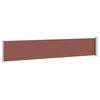 vidaXL Side Awning Brown Polyester with PU coating, Powder-coated steel