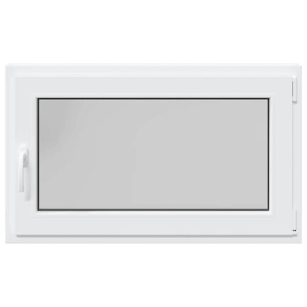 vidaXL Basement Window "RISOR" 39.4x23.6" Tilt&Turn DIN Right White