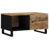 vidaXL Coffee Table Natural wood and black