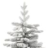 vidaXL Artificial Hinged Christmas Tree Green and white PVC, PE, iron