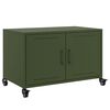 vidaXL TV Cabinet Olive Green Cold-rolled Steel Medium Storage