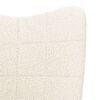 vidaXL Rocking Chair Cream Sherpa Fabric