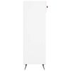 vidaXL Shoe Cabinet White Engineered wood, iron, faux leather