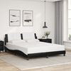 vidaXL Bed Frame Black and white