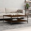 vidaXL Coffee Table Brown Oak Engineered Wood Large Coffee Table