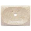vidaXL Sink Cream 19.7"x13.8"x3.9" Marble
