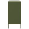 vidaXL Sideboard Olive Green Steel Medium Sideboard Rectangular