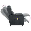 vidaXL Massage Chair Dark gray 67.5 x 93.5 x 101.5 cm fabric