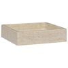 vidaXL Sink Cream 15.7"x15.7"x3.9" Marble