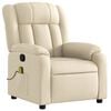 vidaXL Massage Recliner Chair Cream