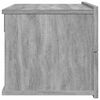 vidaXL Bedside Cabinet Set of 2 Grey Sonoma Engineered wood Compact