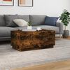 vidaXL Coffee Table Smoked Oak Engineered wood 35.4x19.7x15.7 in