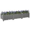 vidaXL Raised Bed Light grey Polypropylene Large Durable Raised Bed