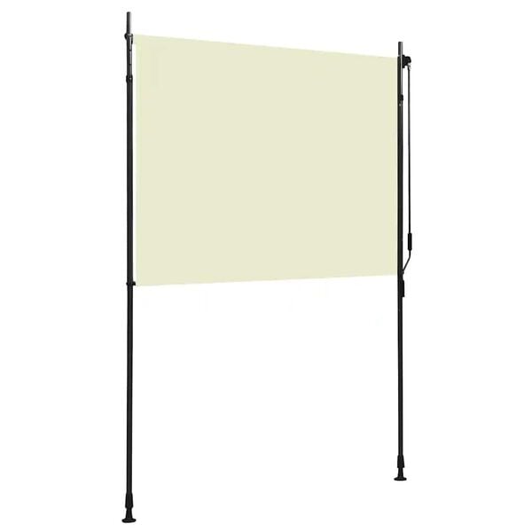 vidaXL Roller Blind Cream Polyester with PA coating 59.1 x 106.3 in