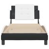 vidaXL Bed Frame Black and White