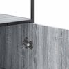 vidaXL Highboard Grey sonoma Engineered wood, metal Tall Highboard