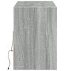 vidaXL TV Wall Cabinet Grey sonoma Engineered wood Medium Wall mounting