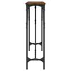 vidaXL Console Table Smoked oak Engineered wood 55.1 in Adjustable Feet