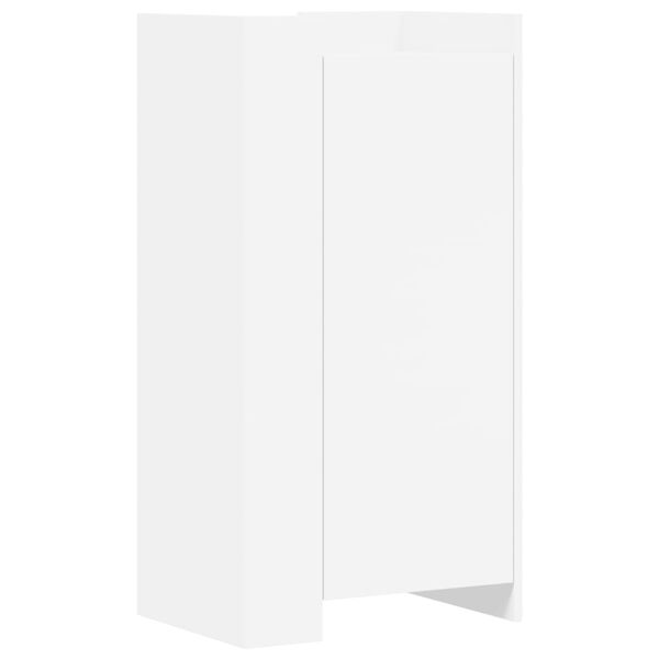 vidaXL Shoe Cabinet White Engineered wood 20.5 x 14.8 x 39.4 in