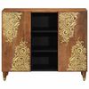 vidaXL Sideboard Brown 35.43 x 12.99 x 29.53 in Solid Mango Wood