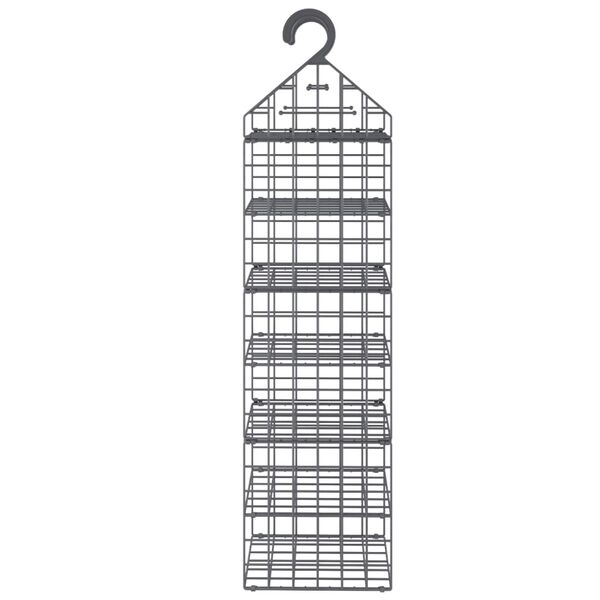 vidaXL Hanging Closet Organizer Grey PP (Polypropylene), PE (Polyethylene)