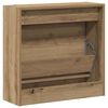 vidaXL Shoe Cabinet artisan oak 23.6" x 8.3" x 22.4" Engineered wood