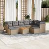 vidaXL Garden Sofa Set Mix Beige