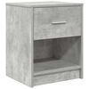 vidaXL Bedside Cabinet Set of 2 Concrete grey Engineered wood