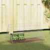 vidaXL Rabbit Cage Silver 650 x 55 x 55 cm Galvanised Steel