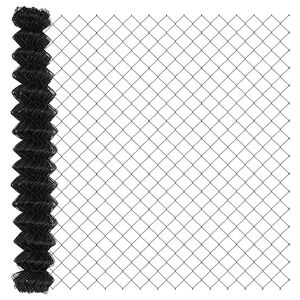 vidaXL Chain Link Fence Gray 393.7" x 5.9" Steel
