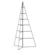 vidaXL Metal Christmas Tree Black Powder-coated steel 55.1 in Foldable