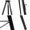 vidaXL Campfire Tripod 2 pcs Black Steel