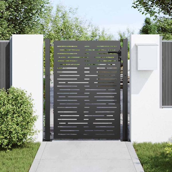 vidaXL Garden Gate 39.4x49.2" Corten Steel Square Design