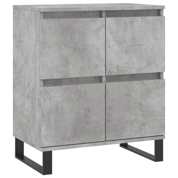 vidaXL Sideboard Concrete grey Engineered wood Medium Sideboard