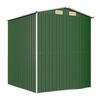 vidaXL Garden Shed Green Galvanized Steel Large Garden Shed