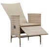 vidaXL Outdoor Chair Set of 2 Beige