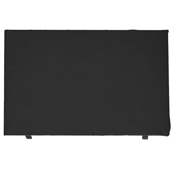 vidaXL Swing Bench Cover Black Polyethylene 49.2 x 35.4 x 53.1/65.0 in