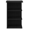 vidaXL Side Cabinet Black Oak 13.78 x 13.78 x 21.65 in Engineered Wood