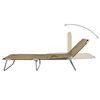 vidaXL Sunlounger Taupe Powder-Coated Steel 74.4 x 22.8 x 10.6 in
