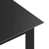 vidaXL Garden Table Black Aluminum Medium Durable Garden Table