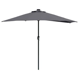 vidaXL Garden Parasol Anthracite 115.75 x 59.06 x 88.19 in