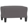 vidaXL 3-seater Sofa With Footstool Grey
