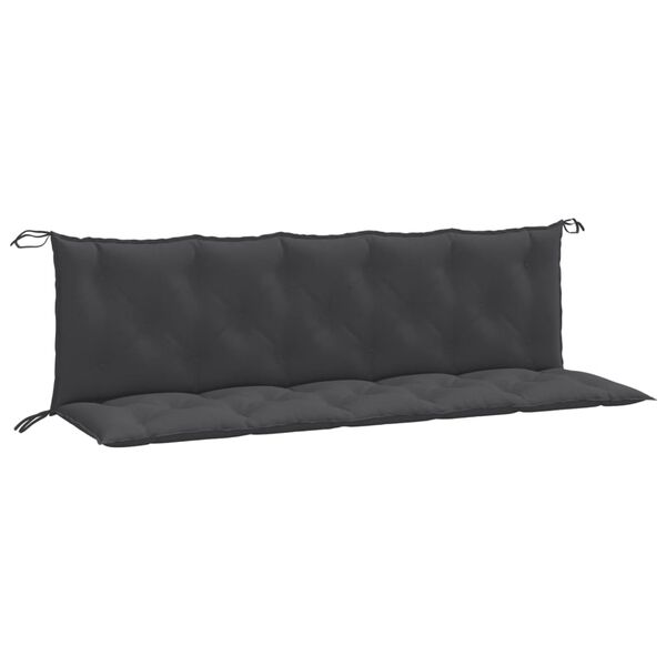 vidaXL Garden Bench Cushion Melange Anthracite 100% Polyester