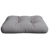vidaXL Pallet Cushion Grey Fabric (100% polyester) 24.2 x 23.6 x 3.9 in