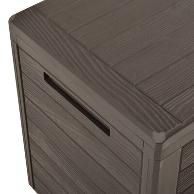 vidaXL Patio Storage Box Brown 45.7"x17.3"x21.7"