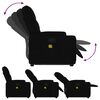 vidaXL Stand Up Massage Recliner Chair Black