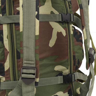 vidaXL 3-in-1 Army-Style Duffel Bag 23.8 gal Camouflage