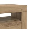 vidaXL TV Cabinet Artisan Oak Engineered Wood Medium Lights TV Cabinet